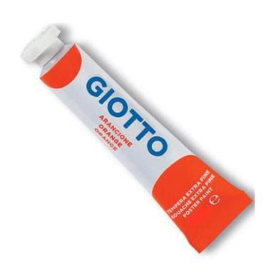 Tempera tubetto 7,5ml cf.10 pz.arancione