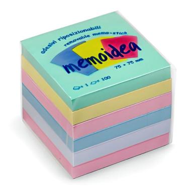 Memoidea 75x75 col pastello 6pz