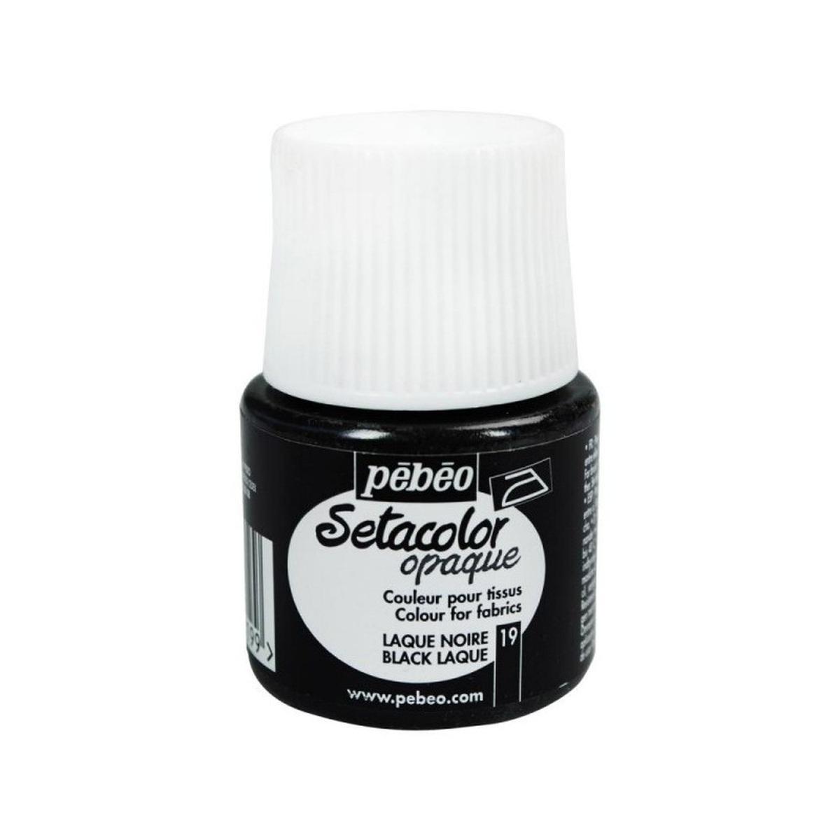 Colori per tessuto set 45ml lacca nera