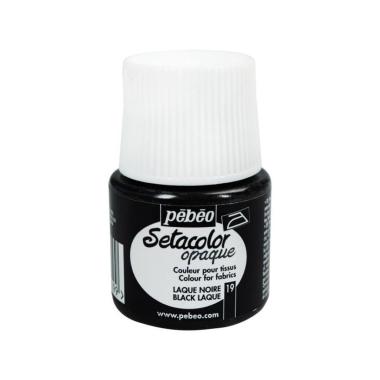 Colori per tessuto set 45ml lacca nera