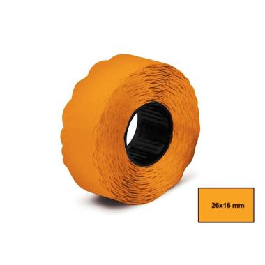 Rotoli x prezz.26x12 ond.fluo arancio pz10