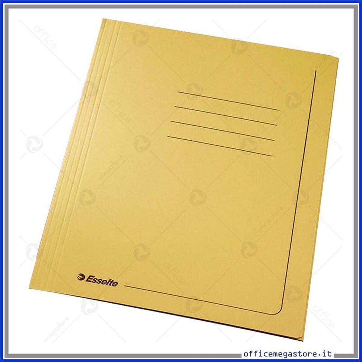 Cartelline manilla 3 lembi pz.25 giallo gr.275