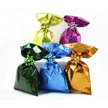 Buste metalliz. con adesivo 25x32x5 ass 50pz