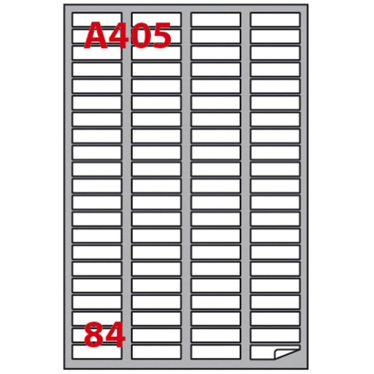 Cf.100 etichette adesive su a4 46x11.1