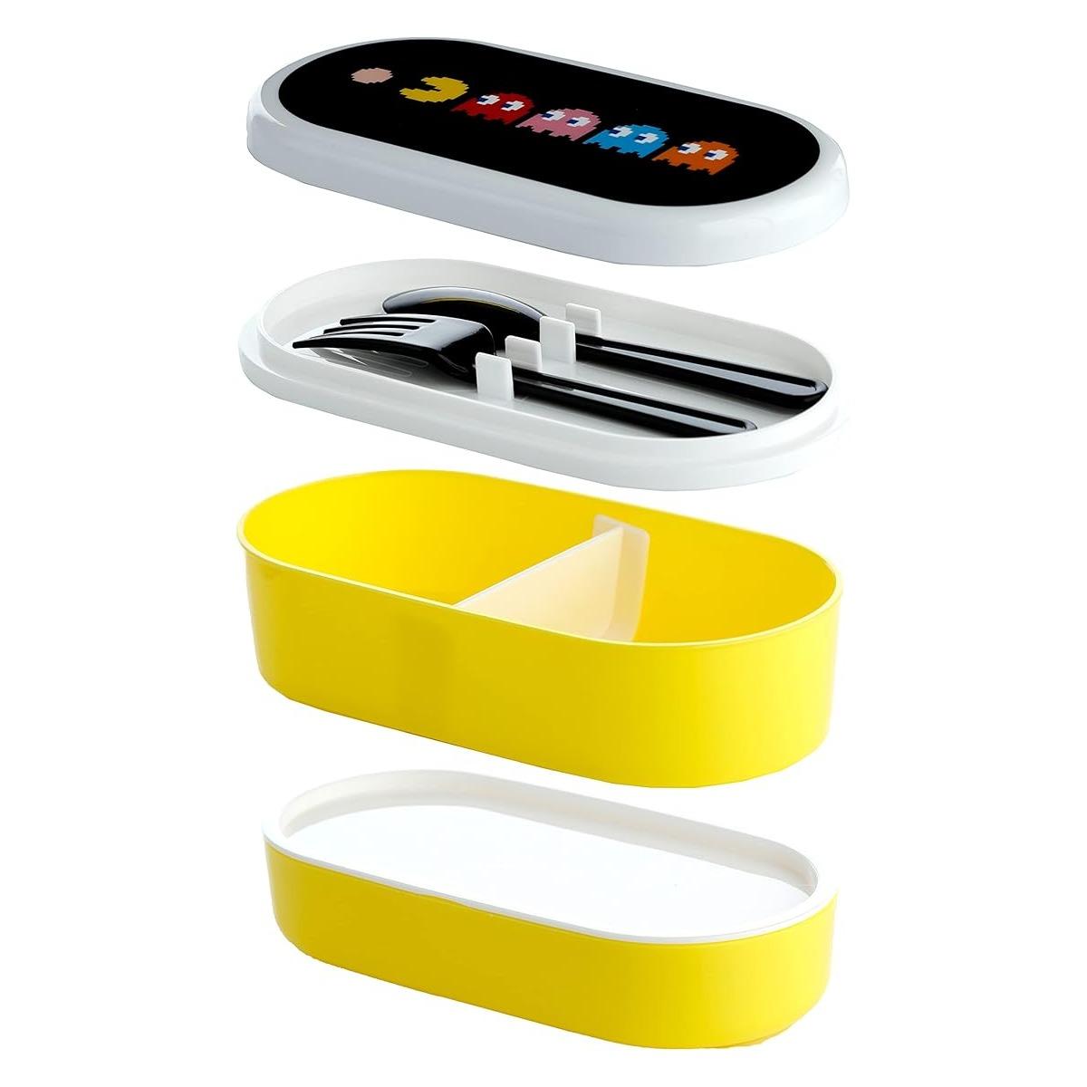 Set 3 contenitori bento c/posate pac-man