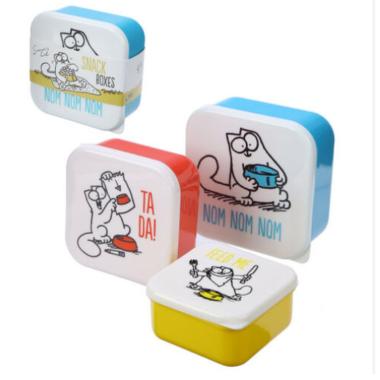 Set 3 contenitori per alimenti simon's cat