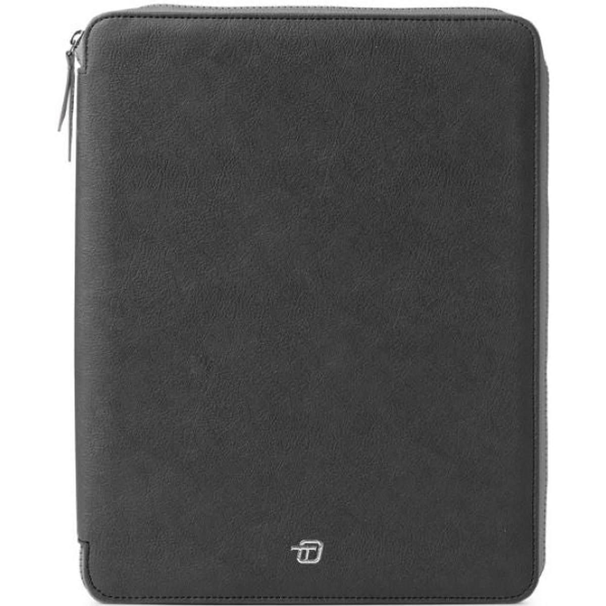 Portablocco dox con zip in ecopelle