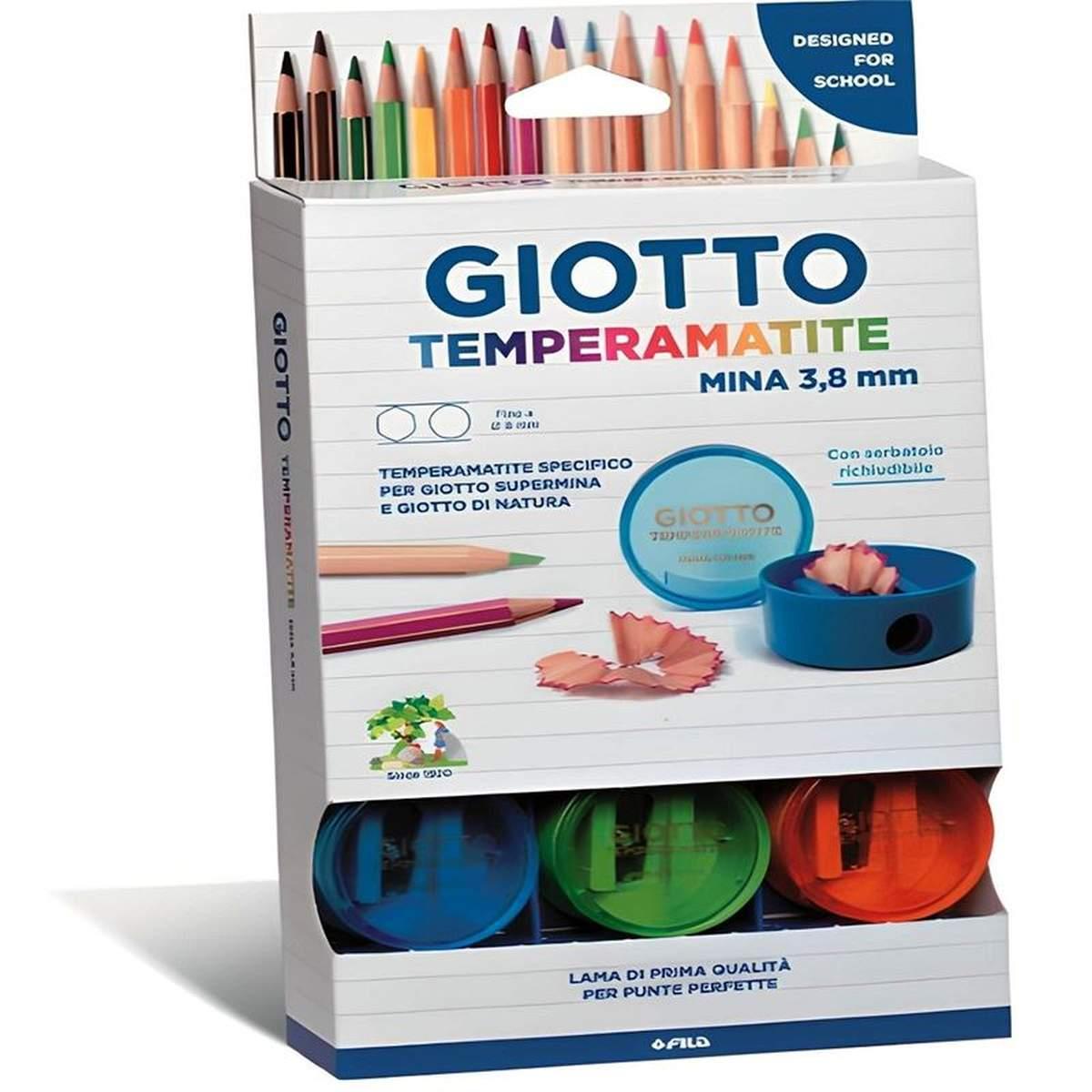 Temperamatite giotto mina 3.8 pz.12