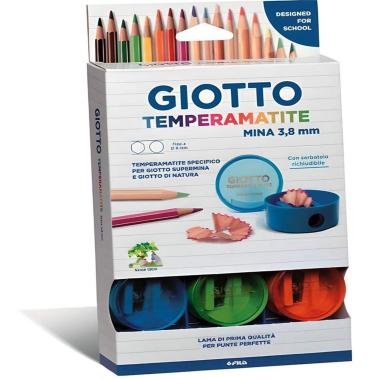 Temperamatite giotto mina 3.8 pz.12