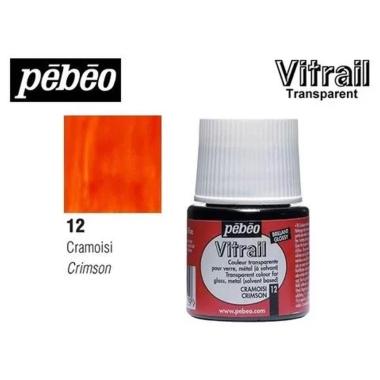 Colori per vetro vitrail 45ml cremisi
