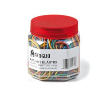 Elastici barattolo 100gr.ass