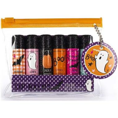 6 glitter lip balms tri-coastal burrocacao profumato