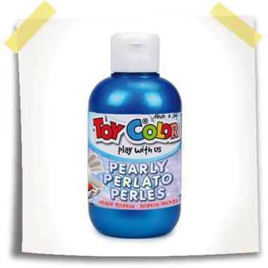 Flacone 250ml tempera perlata blu