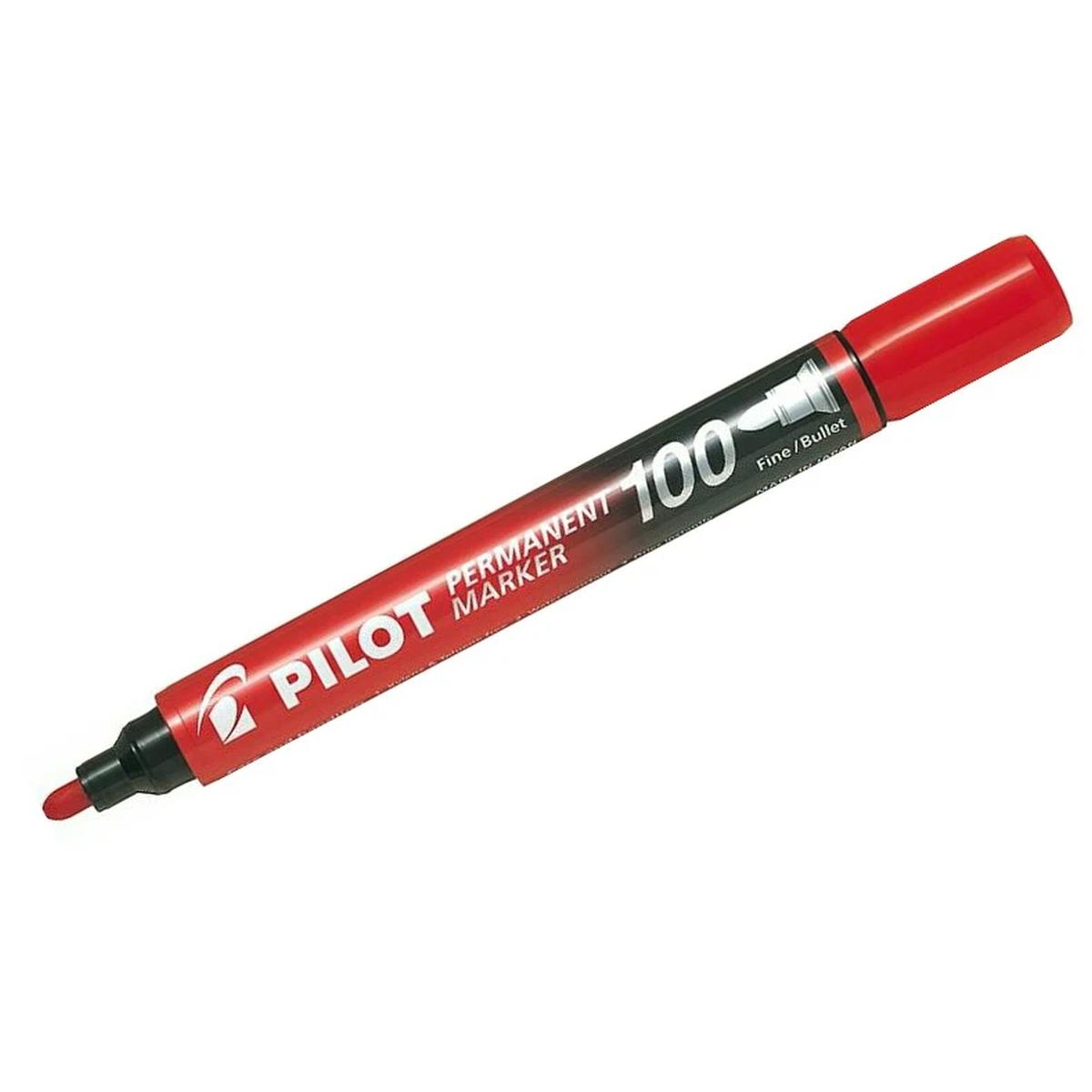 Marker permanent 100 punta tonda rosso cf20