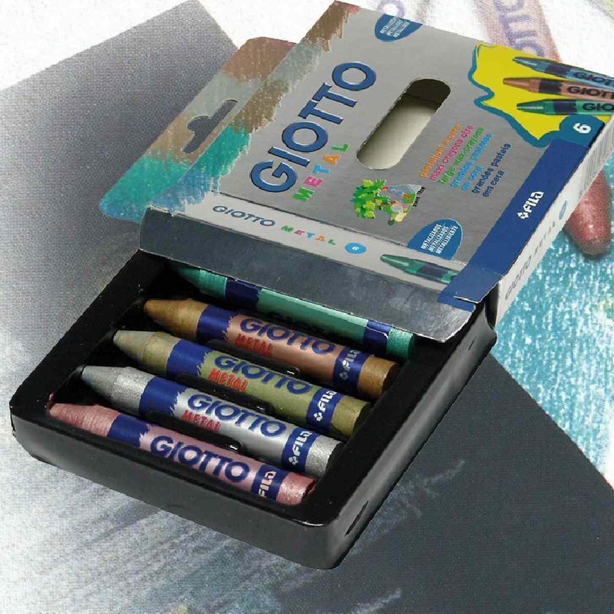 Giotto pastelli cera metal cf6