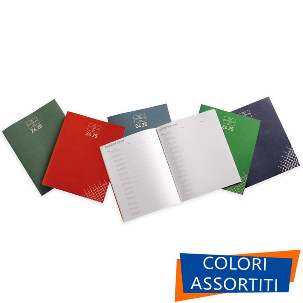 Agenda registro del professore 8 classi 12 mesi bisettimanali