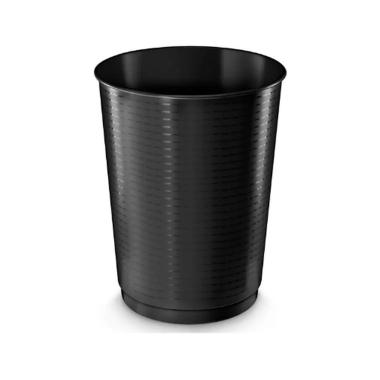 Cestino gettacarte decorato lt.15 nero