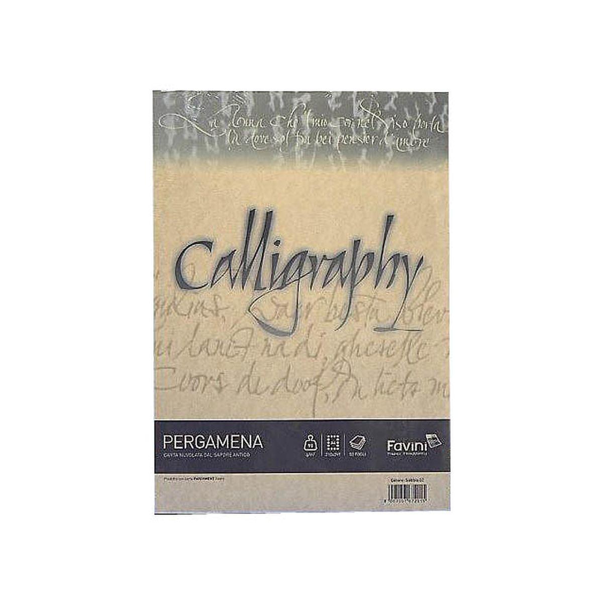 CALLIGRAPHY PERGAMENA 50FG 90GR A4 SABBIA 21x29