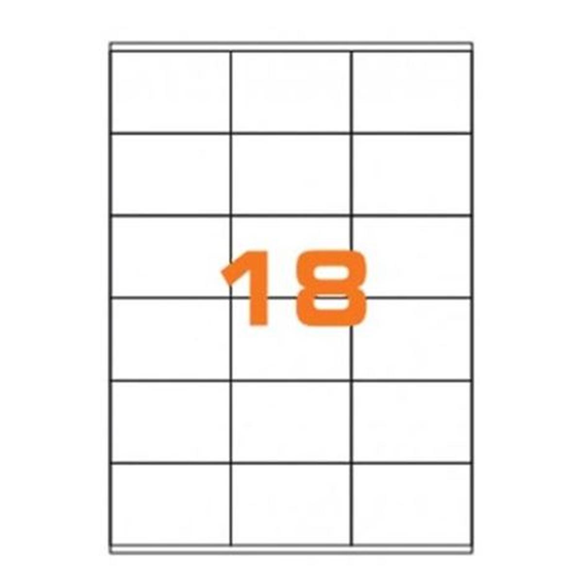 Cf.100 etichette ades. su a4 70x48 con marg.