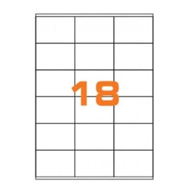 Cf.100 etichette ades. su a4 70x48 con marg.