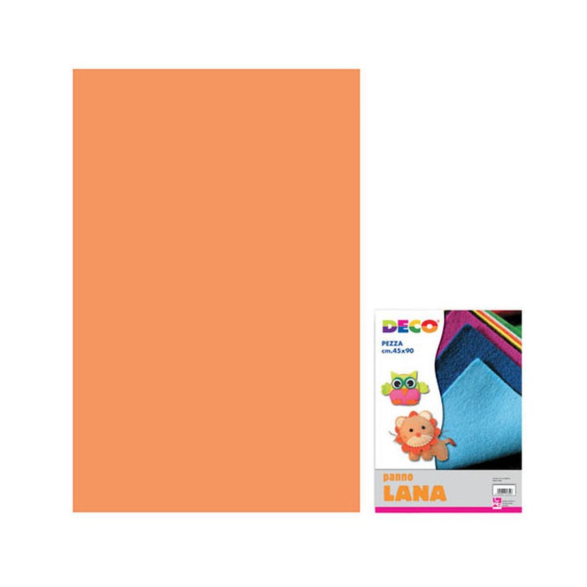 Panno lana 45x90 arancio