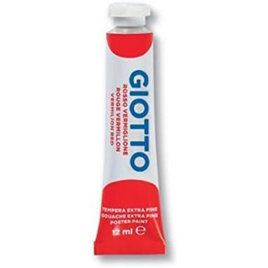 Tempera tubetto 12ml cf.6pz.rosso vermiglione