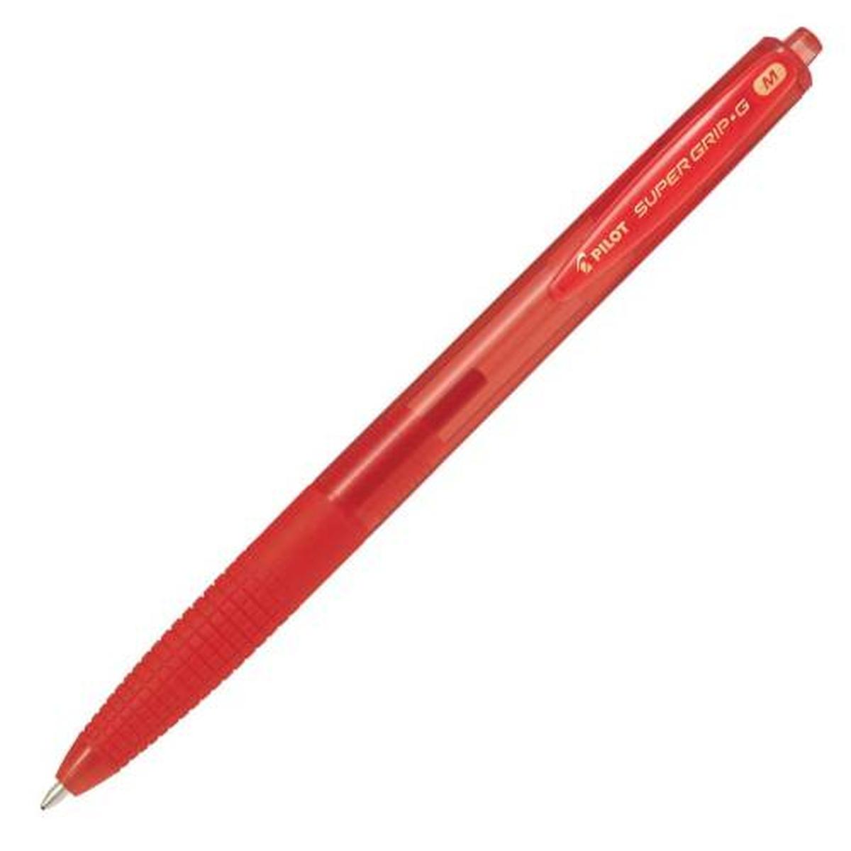 Penna super grip g a scatto 1.0 m cf12 rosso