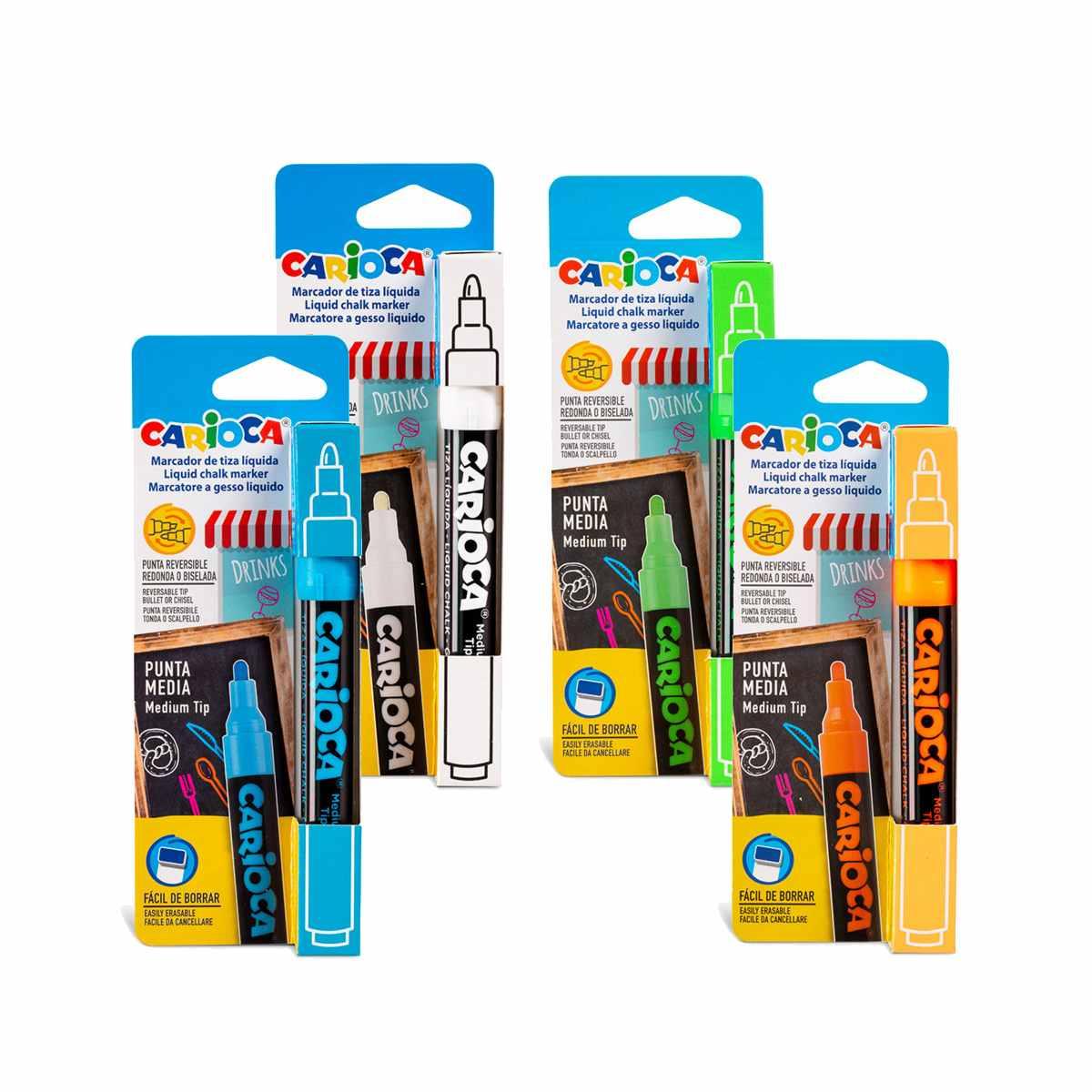 Carioca gesso liquido colorato