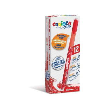 Carioca oops penna cancellabile scatto rosso 12pz