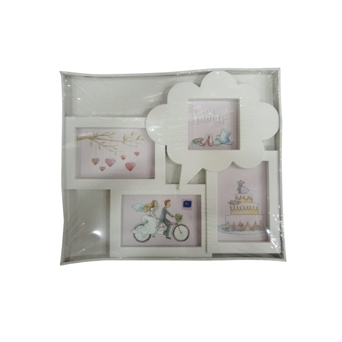 Cornice 2 foto 10x15 con fumetto bia