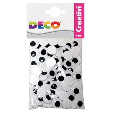 Occhi mobili adesivi mm.5 pz.100