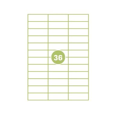 Cf.100 etichette ades. su a4 70x25.4