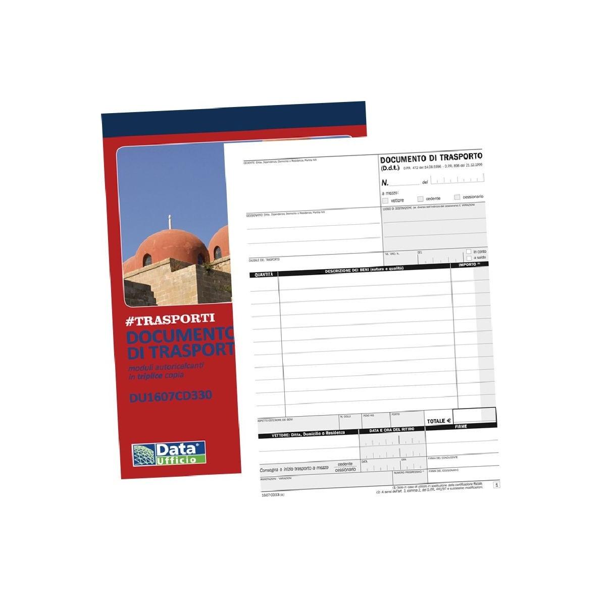Blocco documento di trasporto 3 copie a5