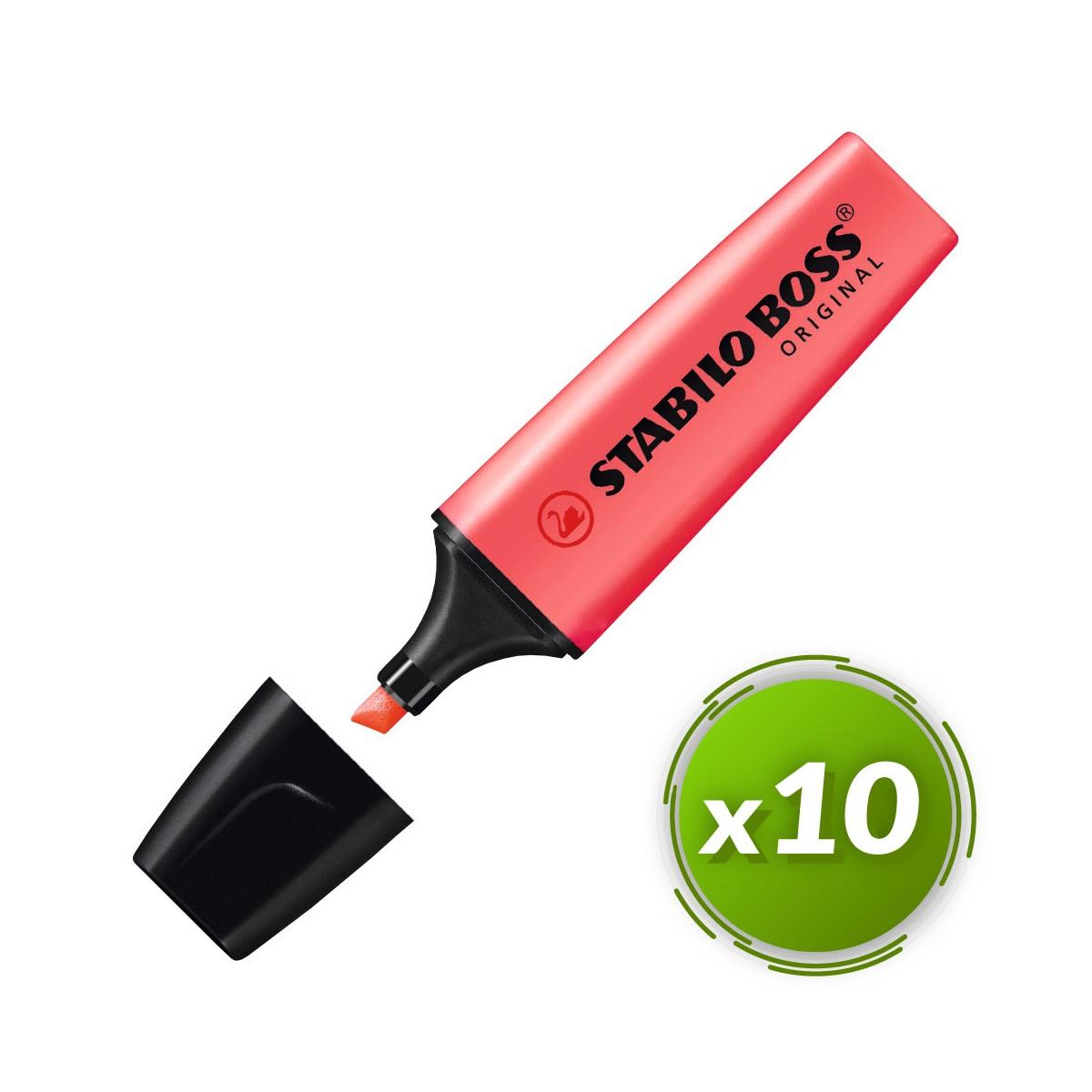 Stabilo boss rosso pz.10