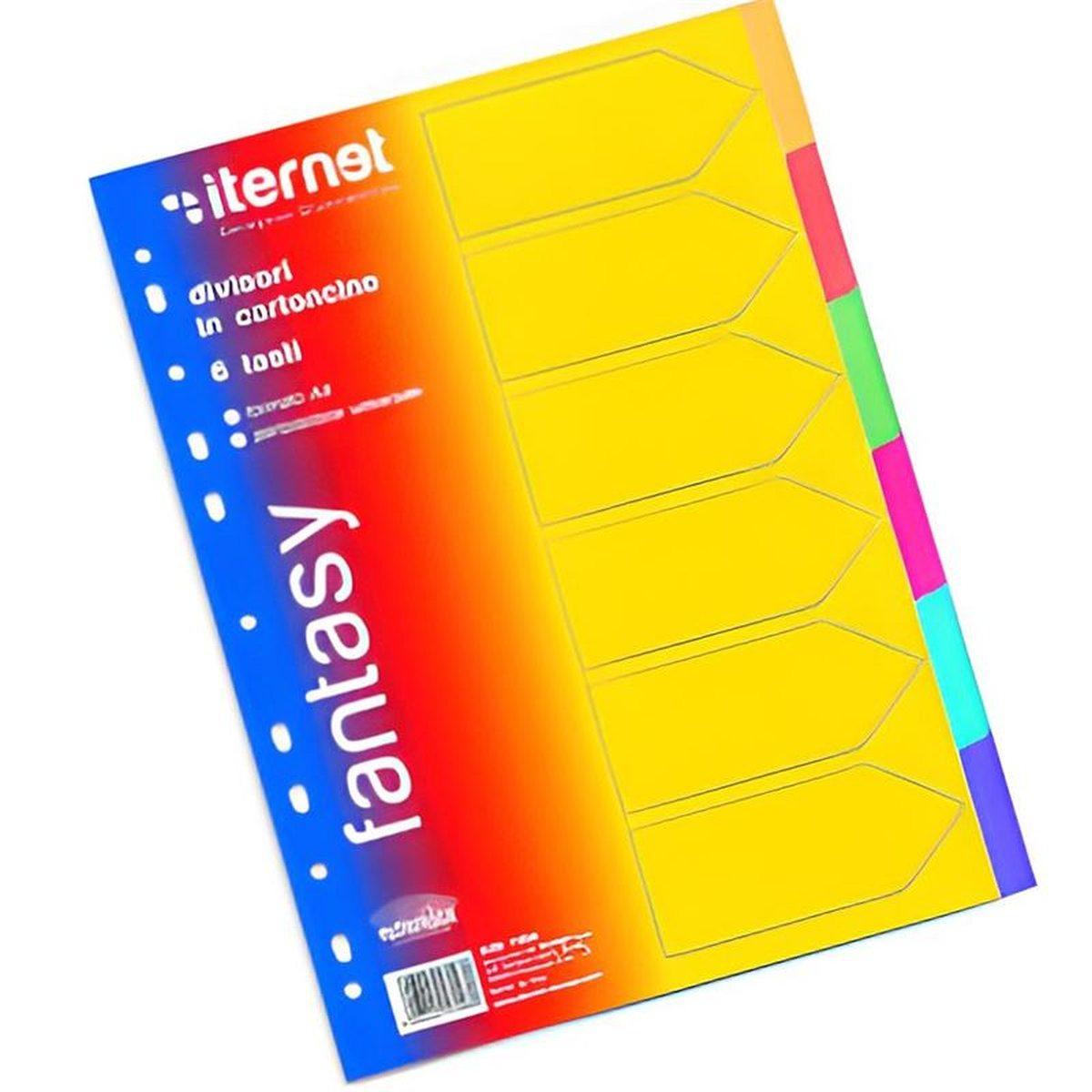 Divisori in cartoncino 6 tasti a4