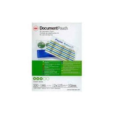 Pouches a6 125mic 100 pz lucido