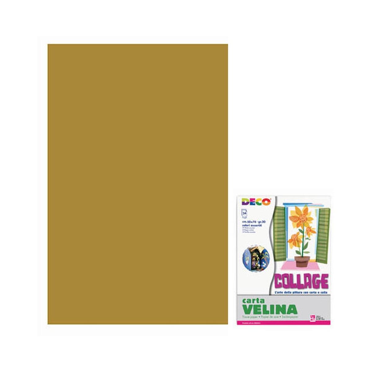 Carta velina 50x76 24pz marrone