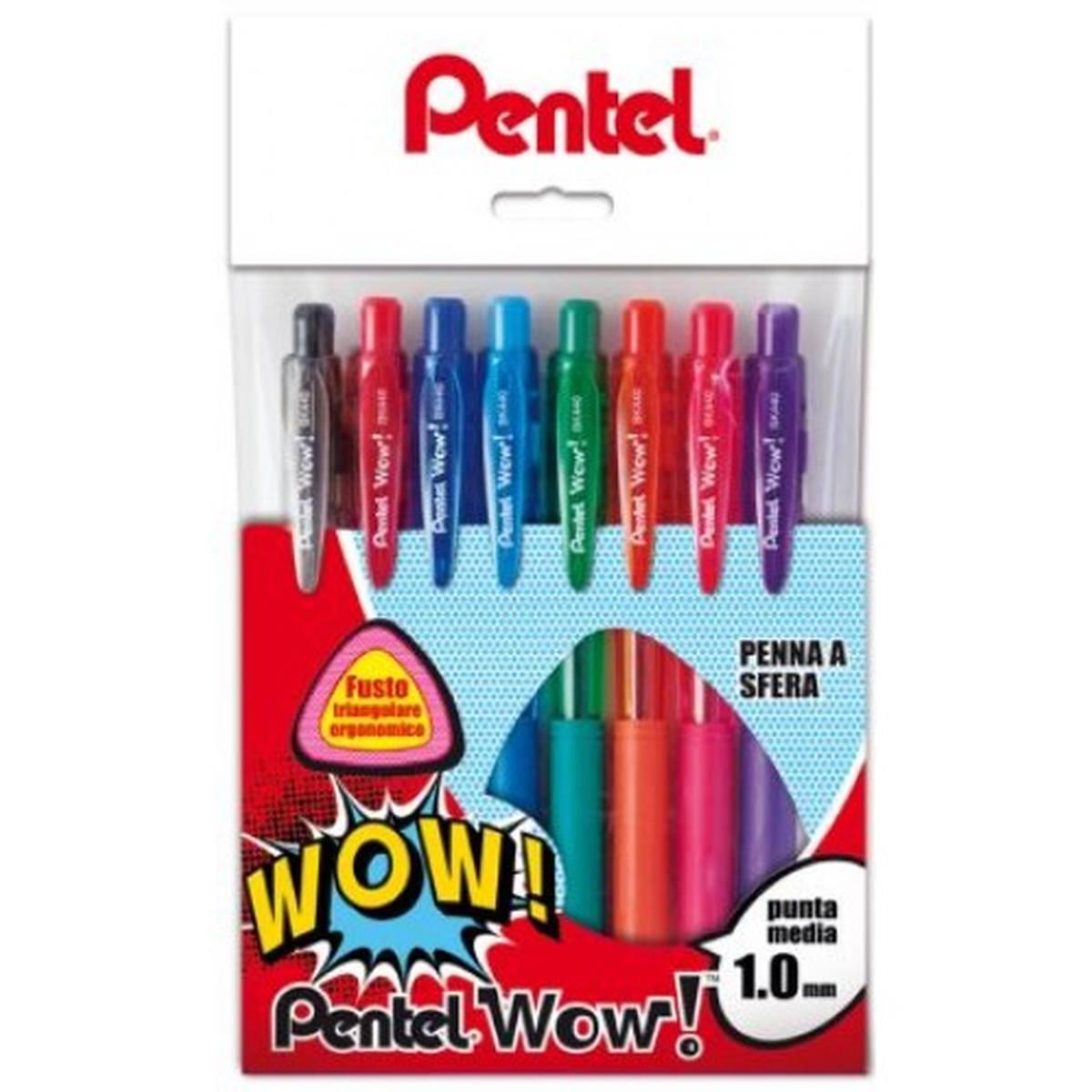 Taschetta pentel wow 8pz ass