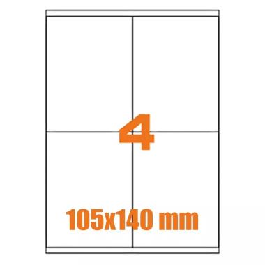 Cf.100 etichette adesive su a4 105x140