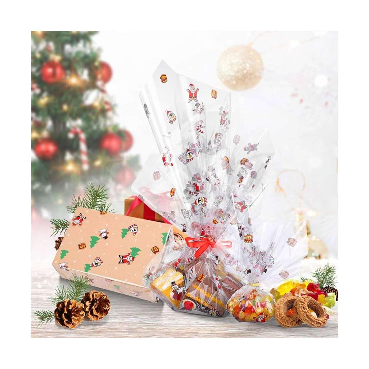 Fogli cellophane 100x130 ass. natale cf25