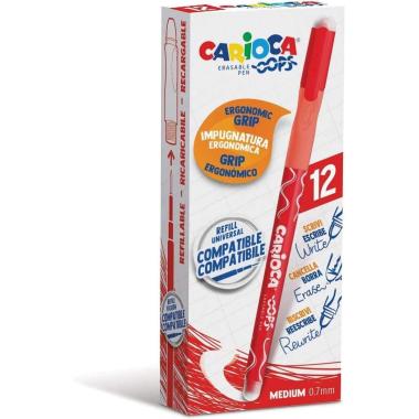 Carioca oops penna cancellabile rosso 12pz
