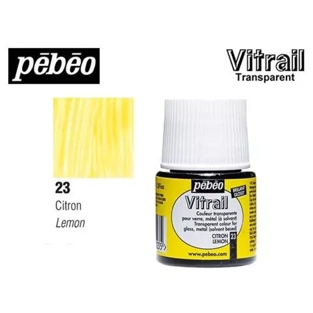 Colori per vetro vitrail 45ml limone