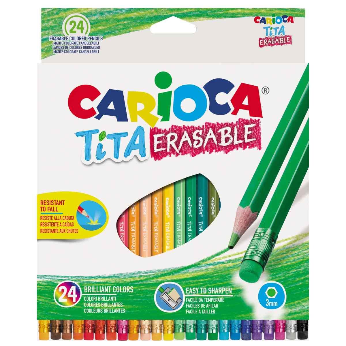 Carioca pastelli tita erasable 24pz
