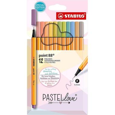 STABILO POINT 88 pastel love 12PZ