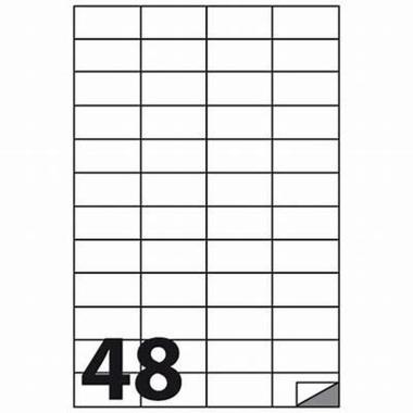 Cf.100  etichette ades. form. a4 52.5x25