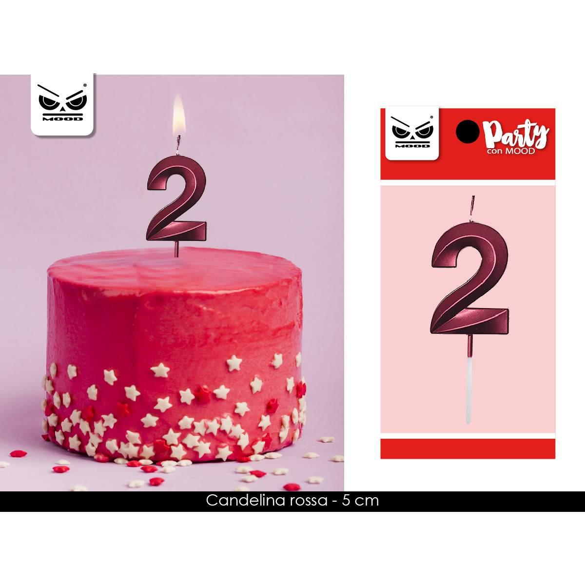 Candelina rossa num 2