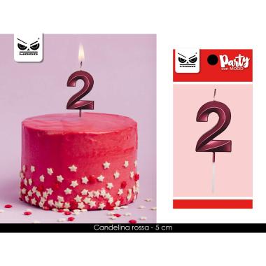 Candelina rossa num 2