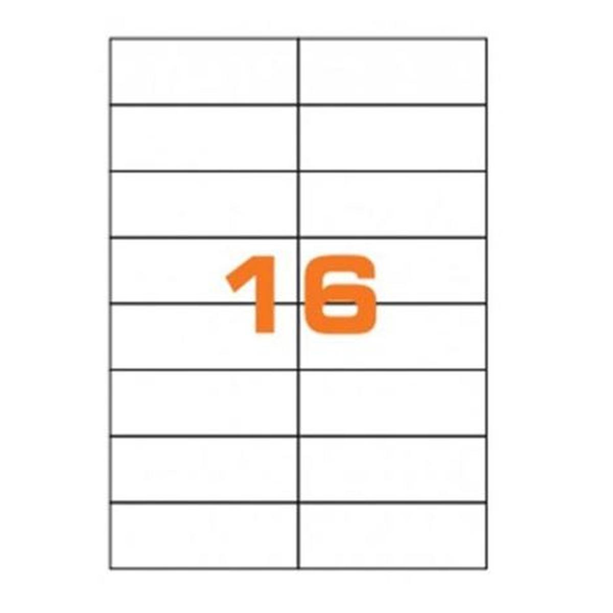 Cf.100 etichette ades. su a4 105x37