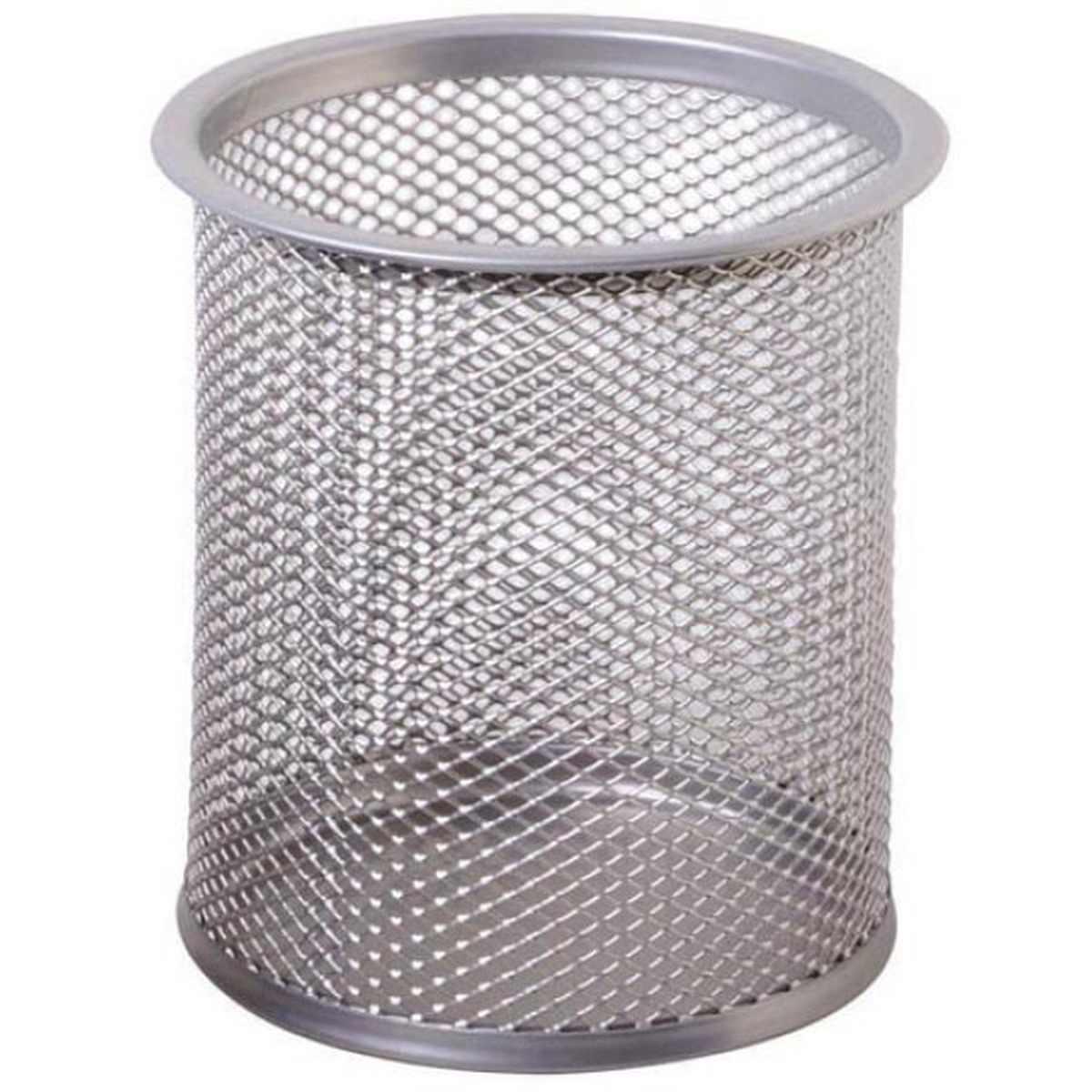 Portapenne in metallo silver