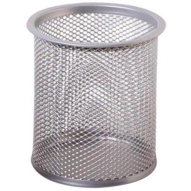 Portapenne in metallo silver